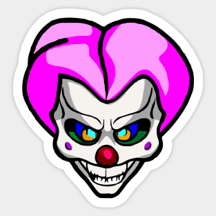 Crazy Clown Sticker